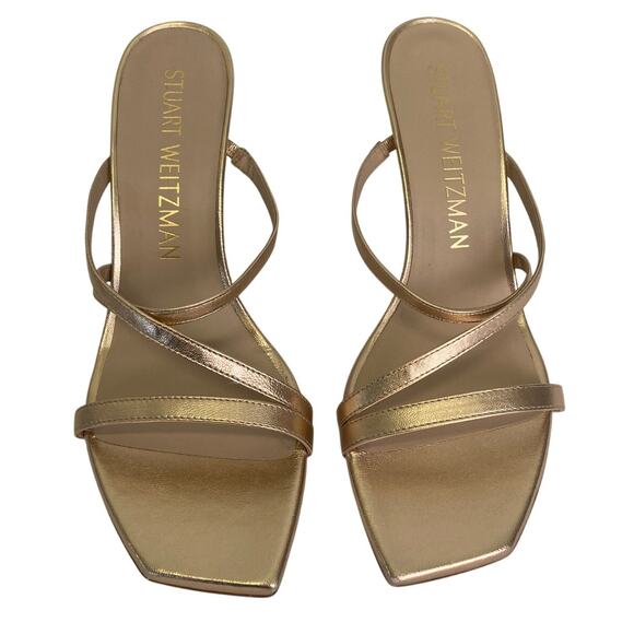 Stuart Weitzman Womens Strapeze 85 Slip-On Strappy Sandals Size 10 - Picture 1 of 7